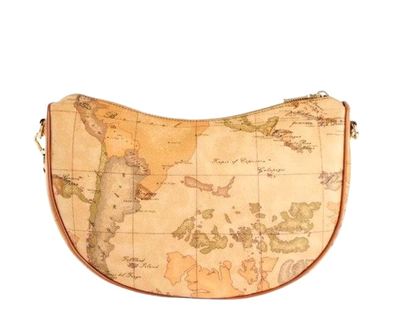 Alviero Martini 1a Classe Tracolla Mezzaluna Geo Classic C E055 6000 COL 0010 Natural